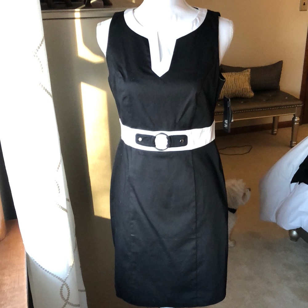 NWT AGB Black & White Dress